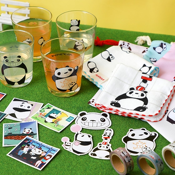 パンダ　ミニクリアファイル　他 パンダコパンダ A5ポケットクリアファイル (ころころ