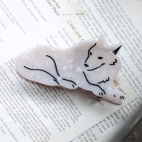 Donguri Closet限定】もののけ姫 山犬のヘアクリップ | どんぐり共和国 