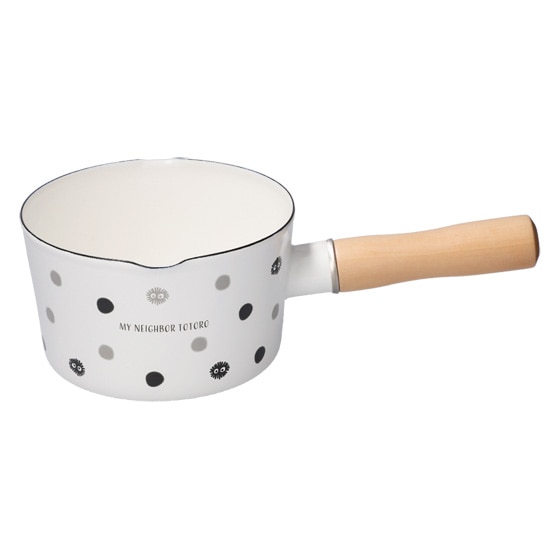 となりのトトロ マックロクロスケ ホーローミルクパン13㎝ ENMP2