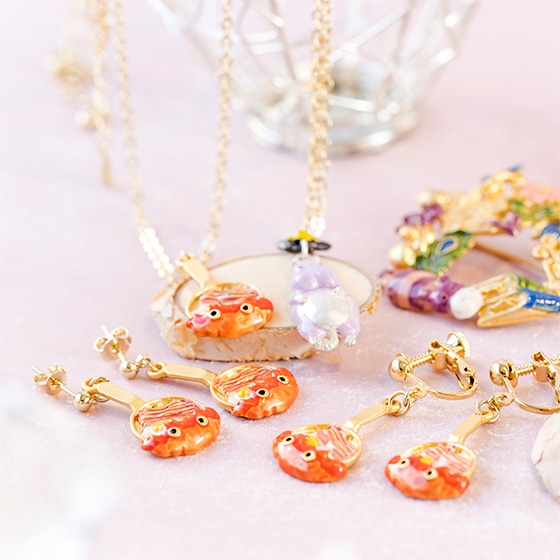 Donguri Closet限定】 ハウルの動く城 ピアス ベーコンエッグ