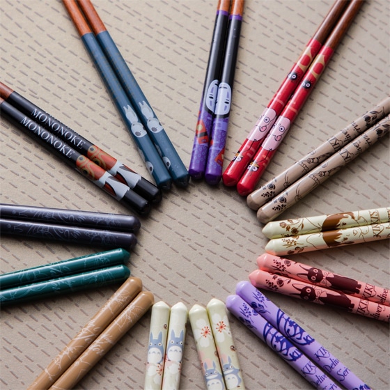 となりのトトロ トトロ桜柄 塗箸(23㎝) ANN5SQ | どんぐり共和国そらの