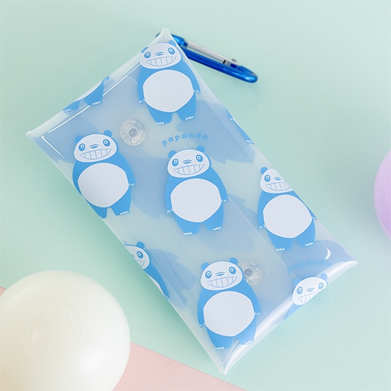 パンダコパンダ マルチクリアケース PAPANDA ミルキーブルー