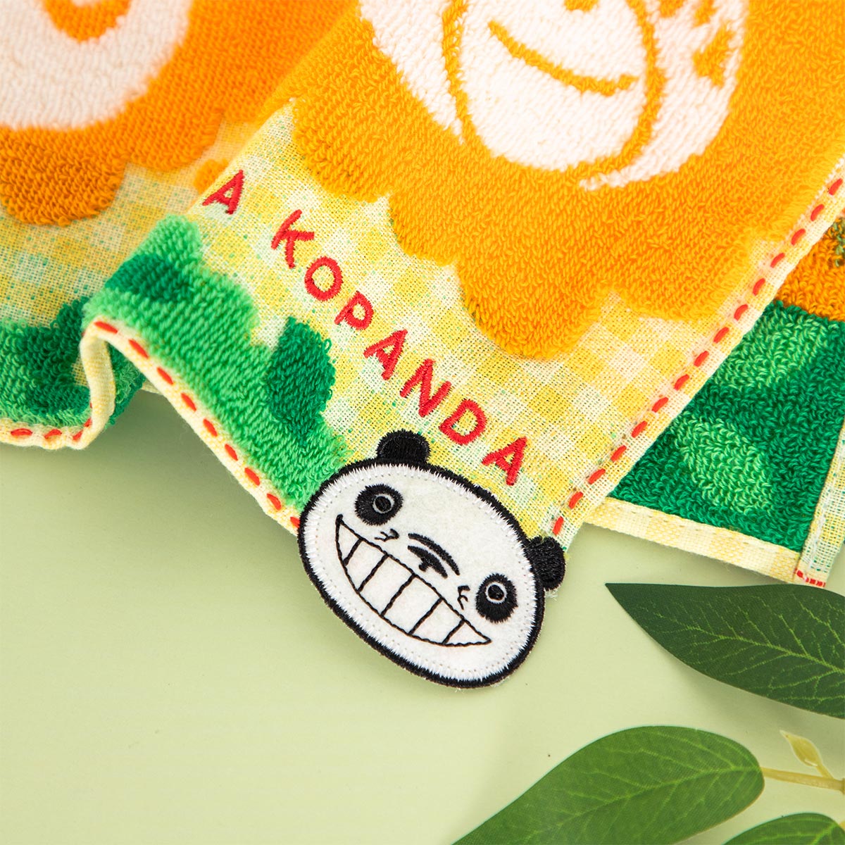 パンダコパンダ アップリケミニタオル にっこり | どんぐり共和国そら