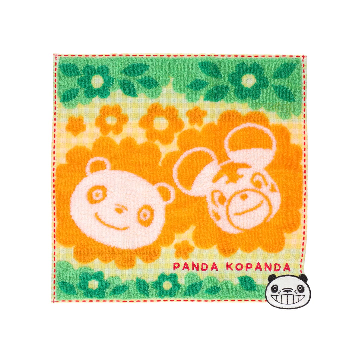 パンダコパンダ アップリケミニタオル にっこり | どんぐり共和国そら