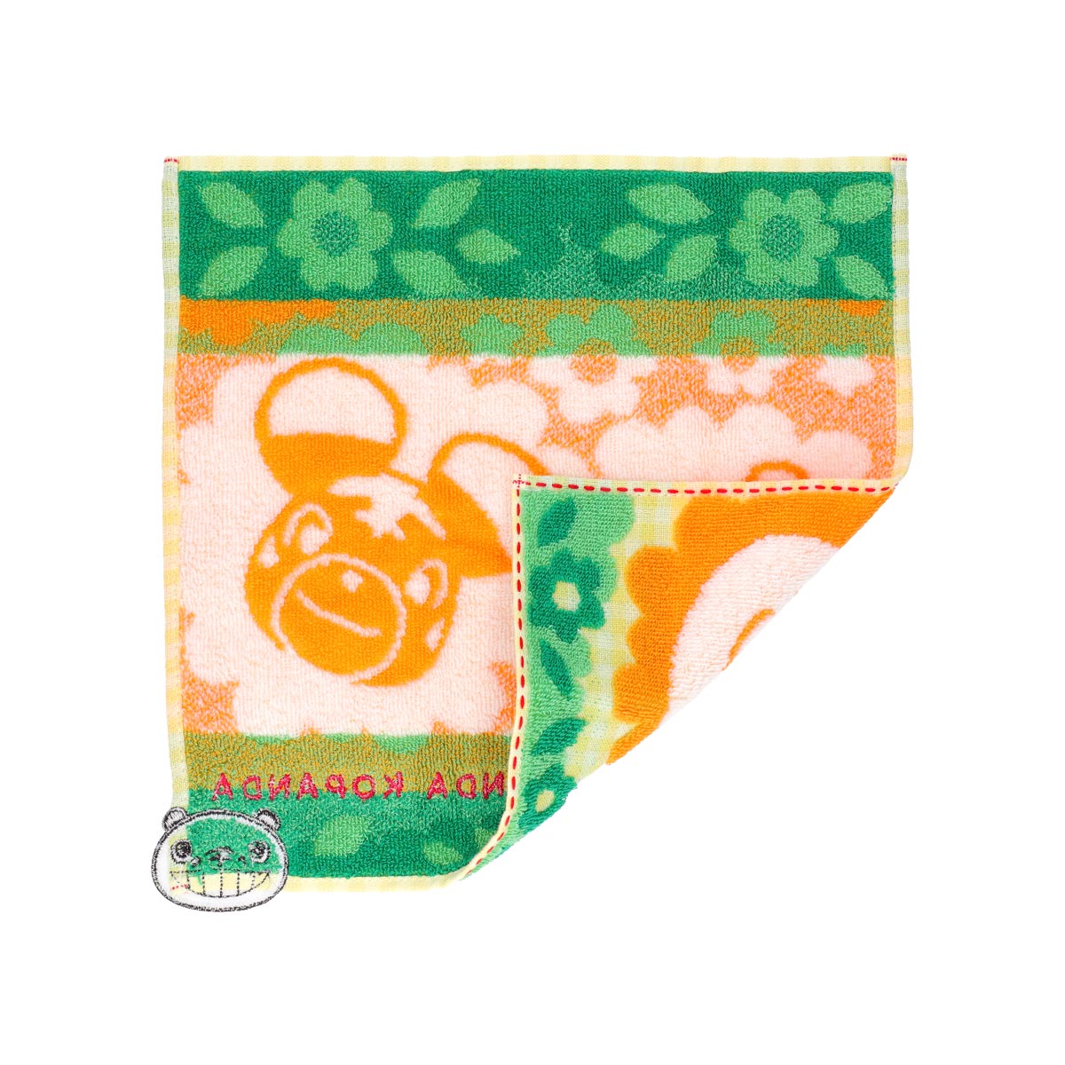 パンダコパンダ アップリケミニタオル にっこり | どんぐり共和国そら
