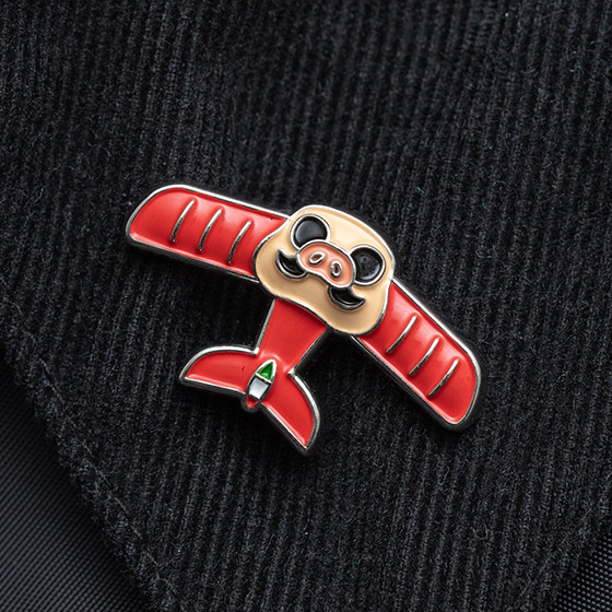 GBL】紅の豚 デザインピンバッジ ポルコ | どんぐり共和国そらのうえ店