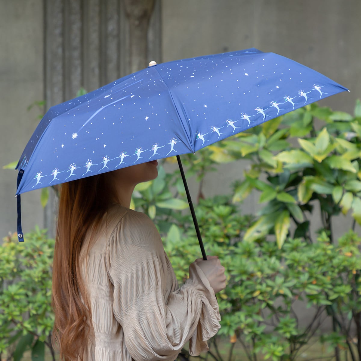 ハウルの動く城 晴雨兼用 折りたたみ傘 星の子 V-8118