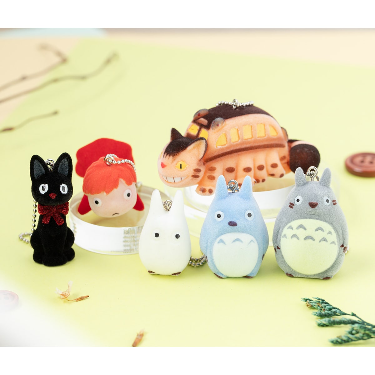 新品未開封 コミニカ ジブリ となりのトトロ キーホルダー ボールチェーン となりのトトロ 中トトロ ボールチェーンキーホルダー 2点セット