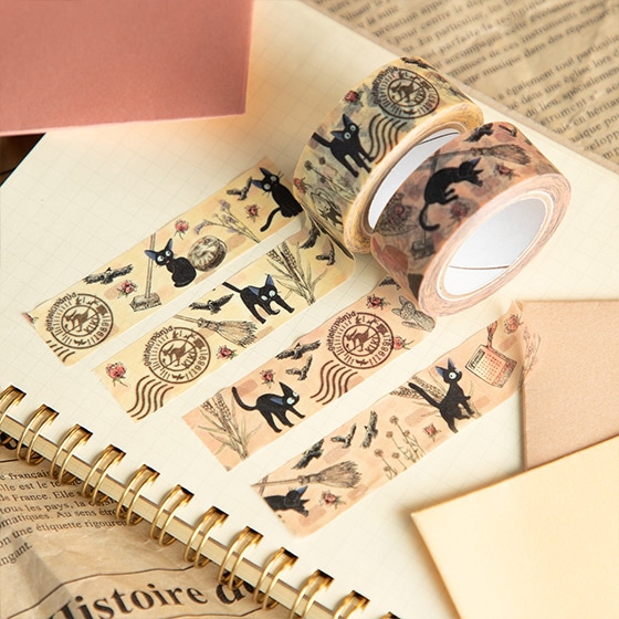 魔女の宅急便 マスキングテープ アンティーク柄