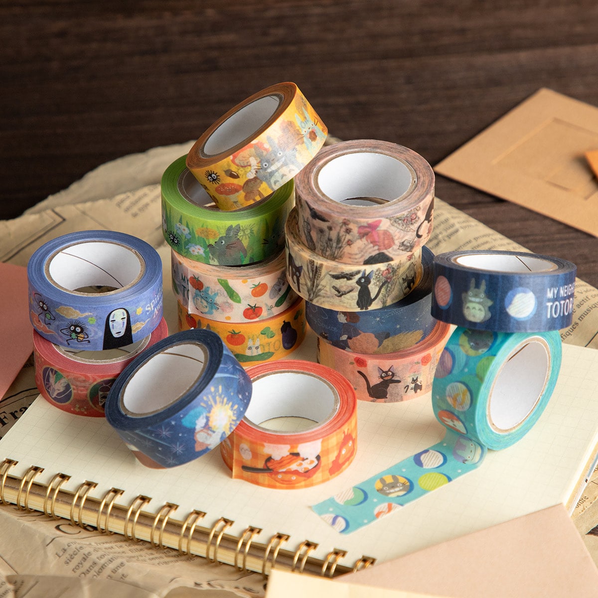 となりのトトロ　マスキングテープ38点 となりのトトロ マスキングテープ のはら柄 | どんぐり共和国そらのうえ店