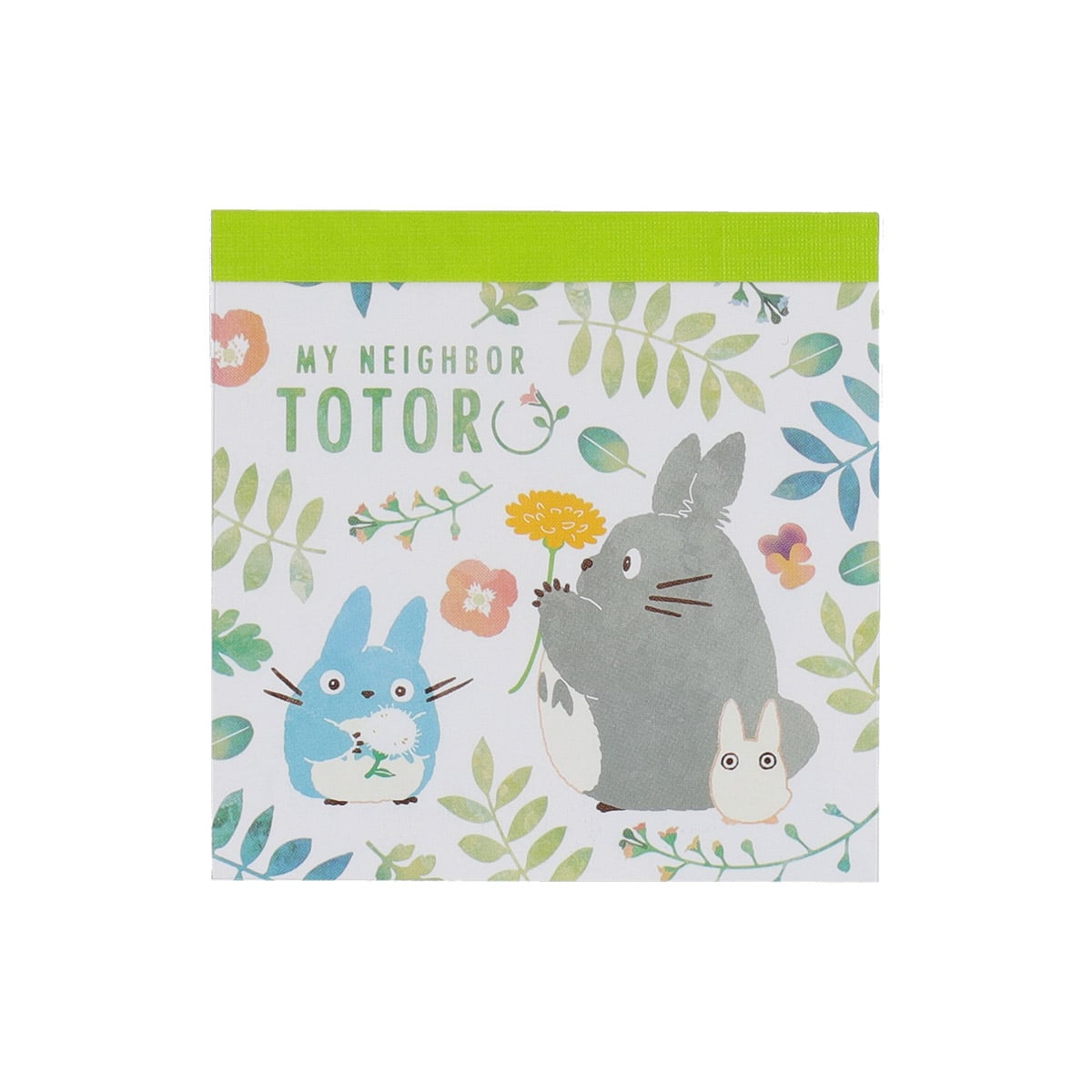 となりのトトロ メモ帳 カラフルリーフ柄 | どんぐり共和国そらのうえ店