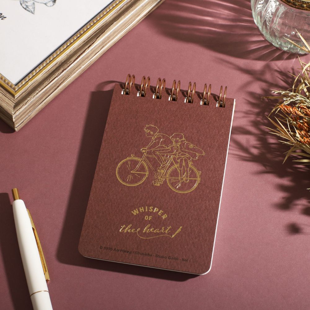 耳をすませば 箔押し ミニリングノート | どんぐり共和国そらのうえ店