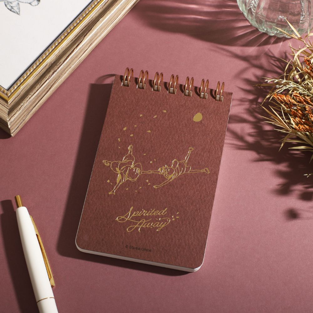 千と千尋の神隠し 箔押し ミニリングノート | どんぐり共和国そらのうえ店