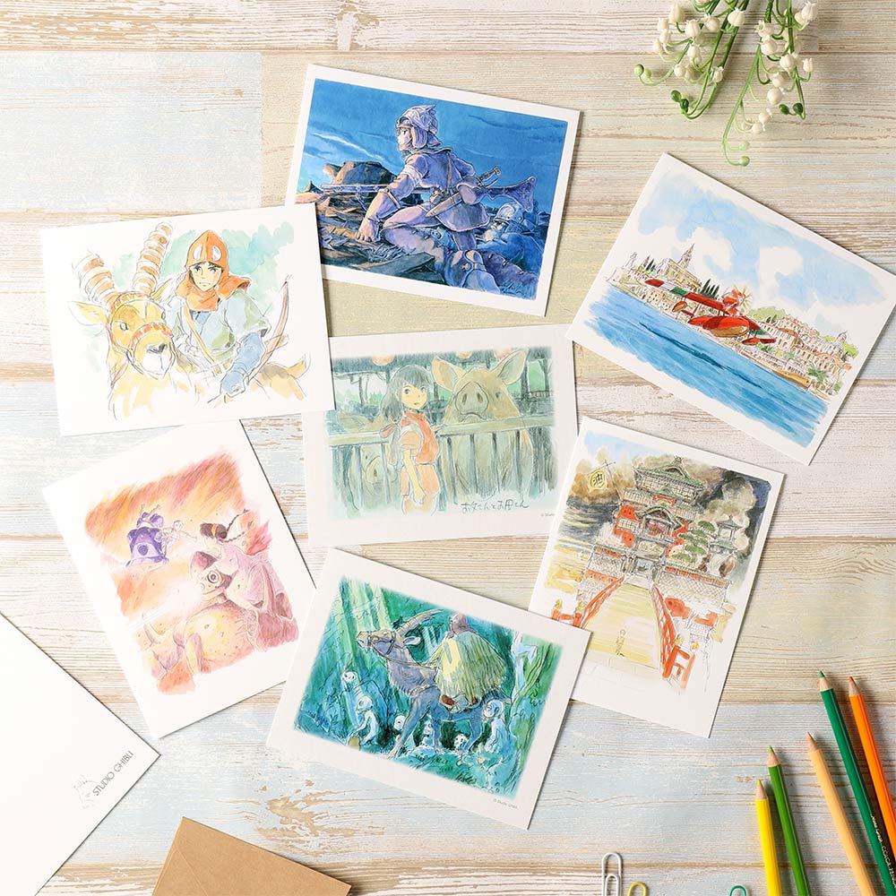 スタジオジブリ　グリーティングカード 水彩画シリーズ　全12種 楽天市場】メール便OK ジブリキャラクター グリーティングカード