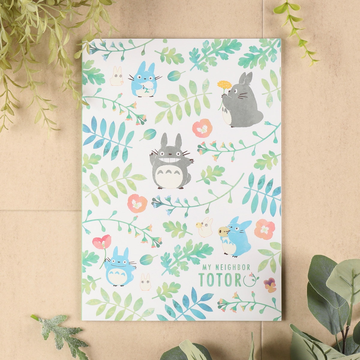 となりのトトロ ノート カラフルリーフ柄 | どんぐり共和国そらのうえ店