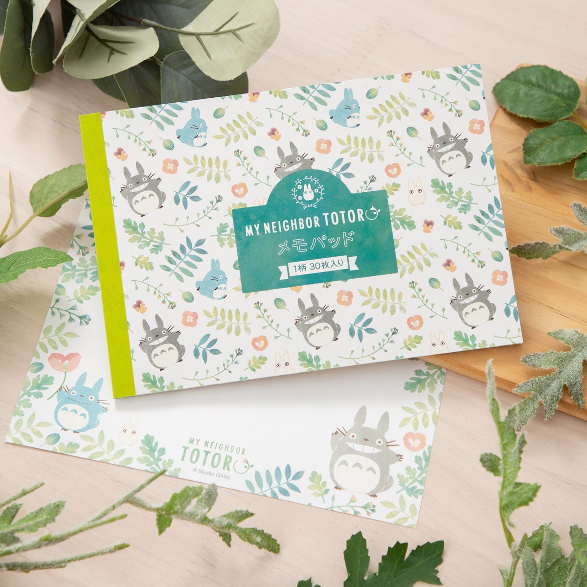 となりのトトロ メモパッド カラフルリーフ柄 | どんぐり共和国そらの