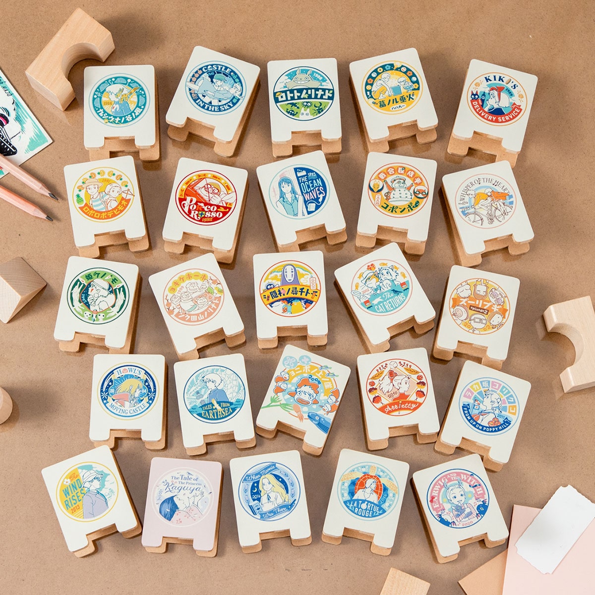 天空の城ラピュタ 25作品木製クリップ | どんぐり共和国そらのうえ店
