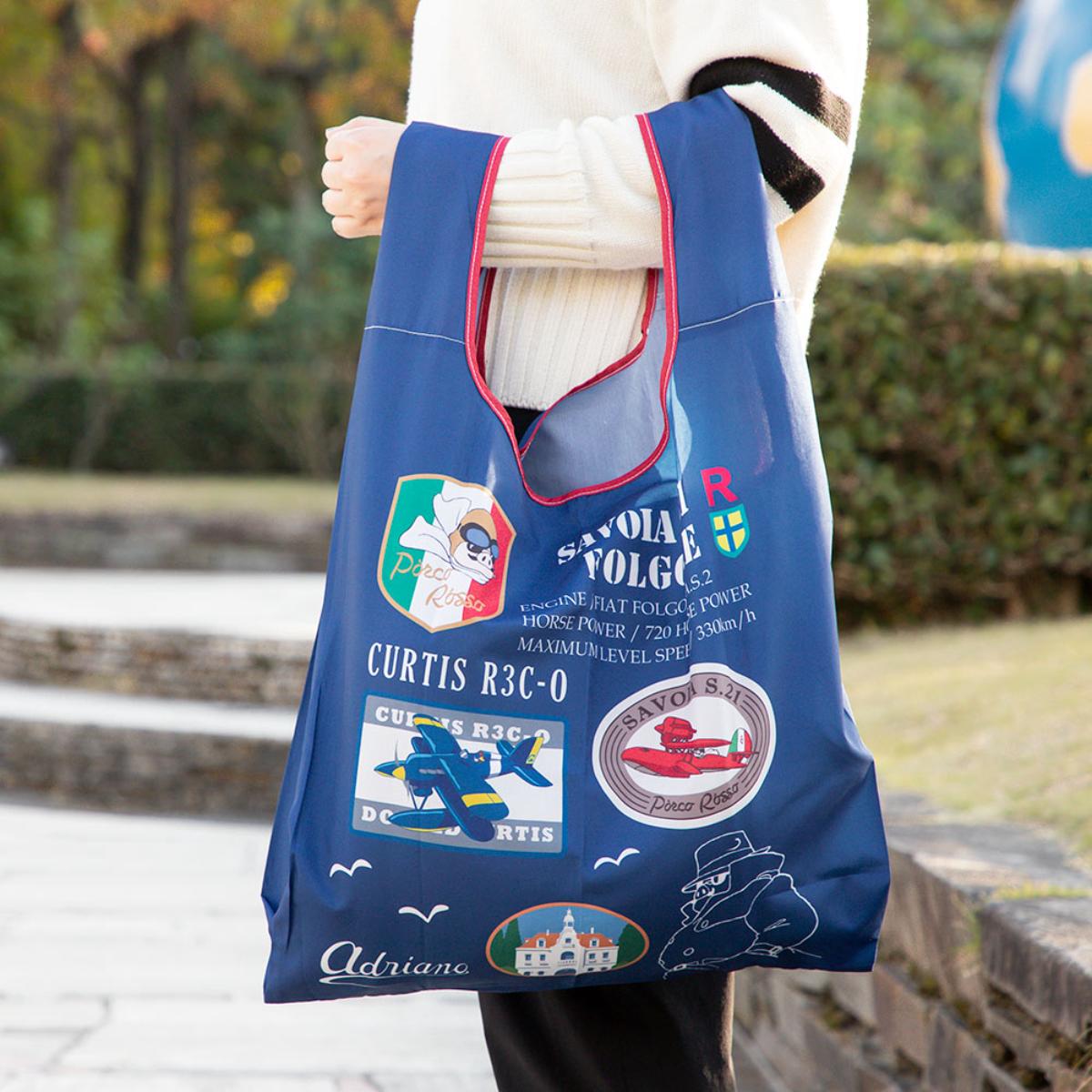 紅の豚 「ポルコロッソ」エコバッグ | どんぐり共和国そらのうえ店