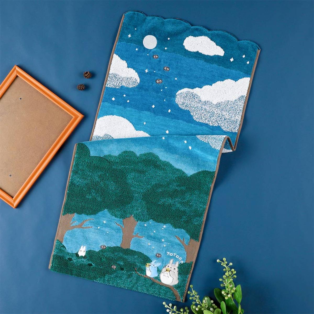 となりのトトロ 「月夜の晩に」 フェイスタオル | どんぐり共和国そら