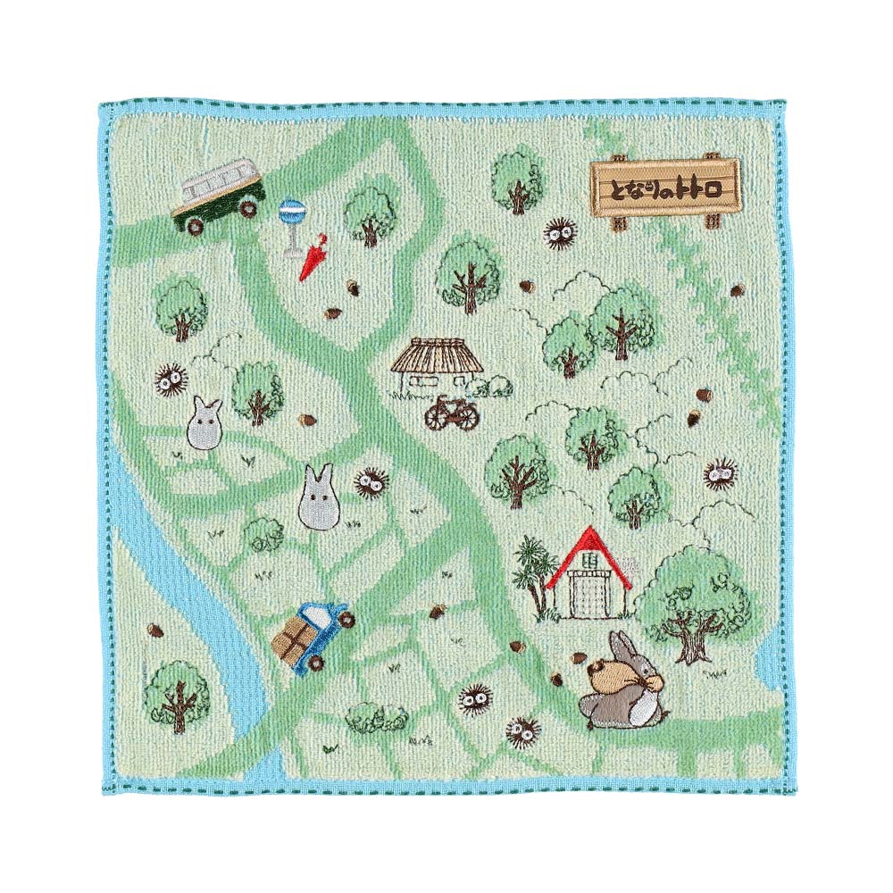 となりのトトロ ｢お散歩地図｣ ミニタオル | どんぐり共和国そらのうえ店