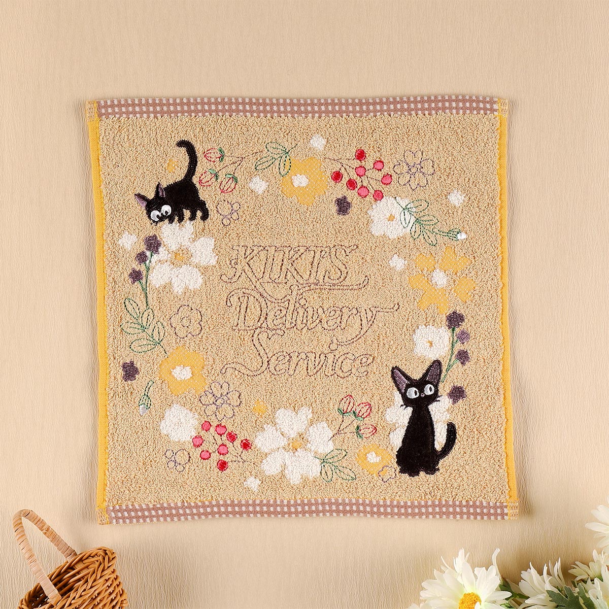 魔女の宅急便 ｢セピアフラワー｣ ミニタオル | どんぐり共和国そらのうえ店