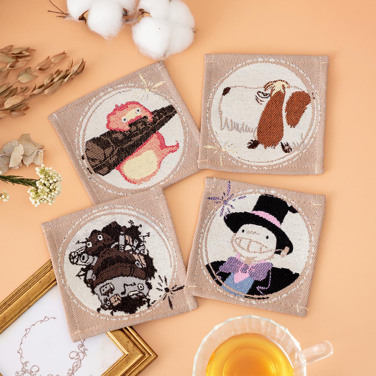 ハウルの動く城 ゴブラン織 コースター 4枚組 | どんぐり共和国そらの