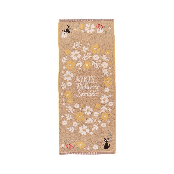 魔女の宅急便 ｢セピアフラワー｣ フェイスタオル