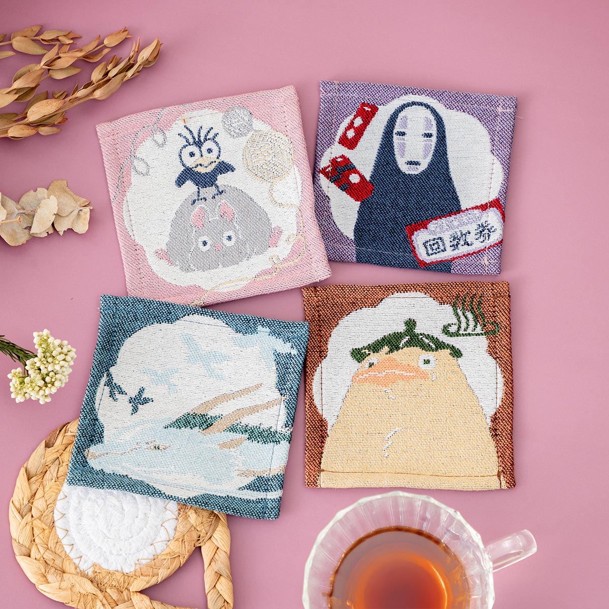 千と千尋の神隠し ゴブラン織 コースター 4枚組 | どんぐり共和国そら