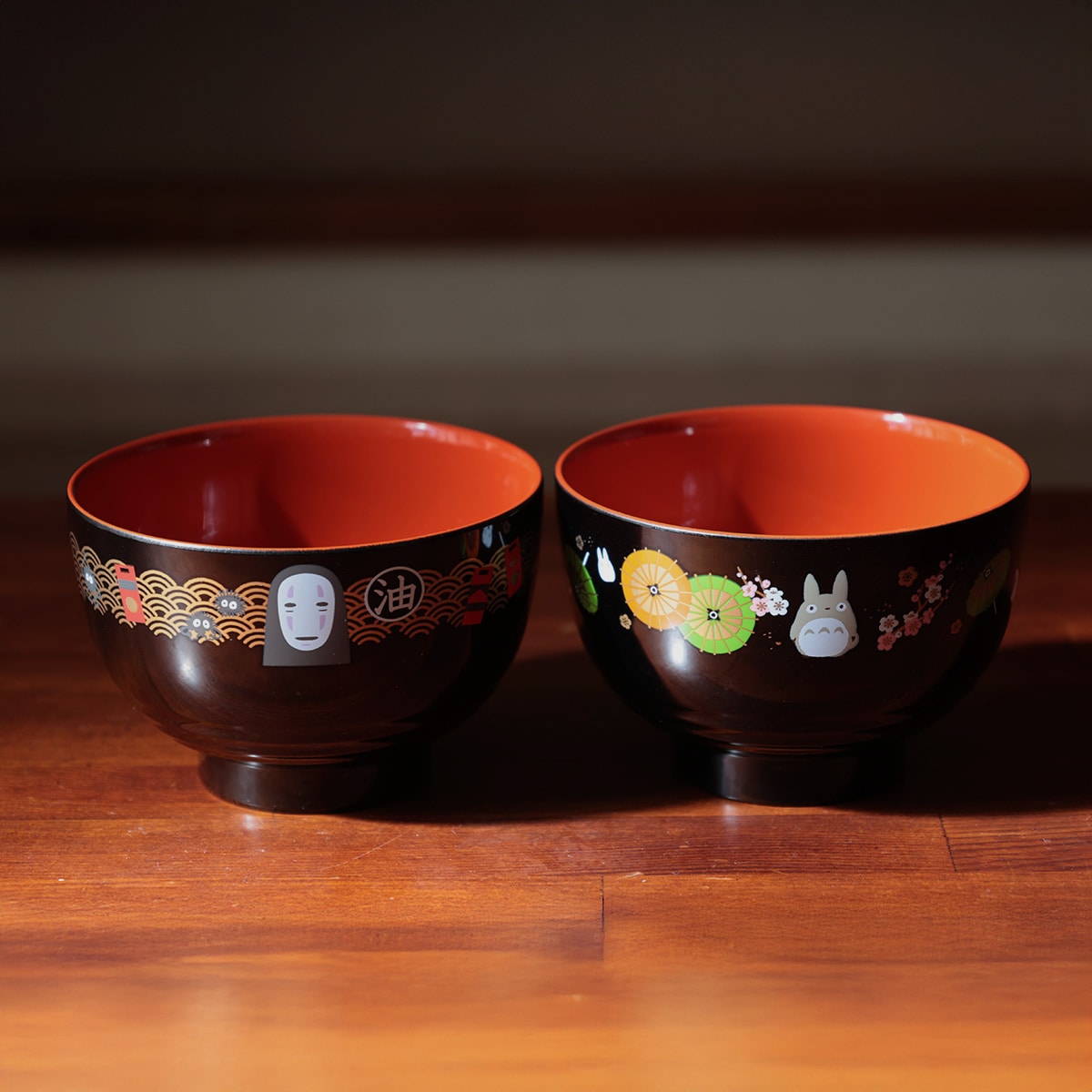 となりのトトロ　御椀　汁椀　二馬力　ジブリ となりのトトロ トトロ和傘 塗汁わん N2 | どんぐり共和国そらのうえ店