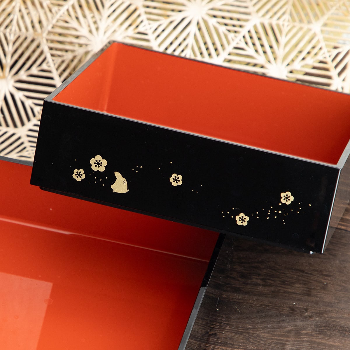 となりのトトロ トトロ和傘 塗2段重箱 NLW15 | どんぐり共和国そらのうえ店