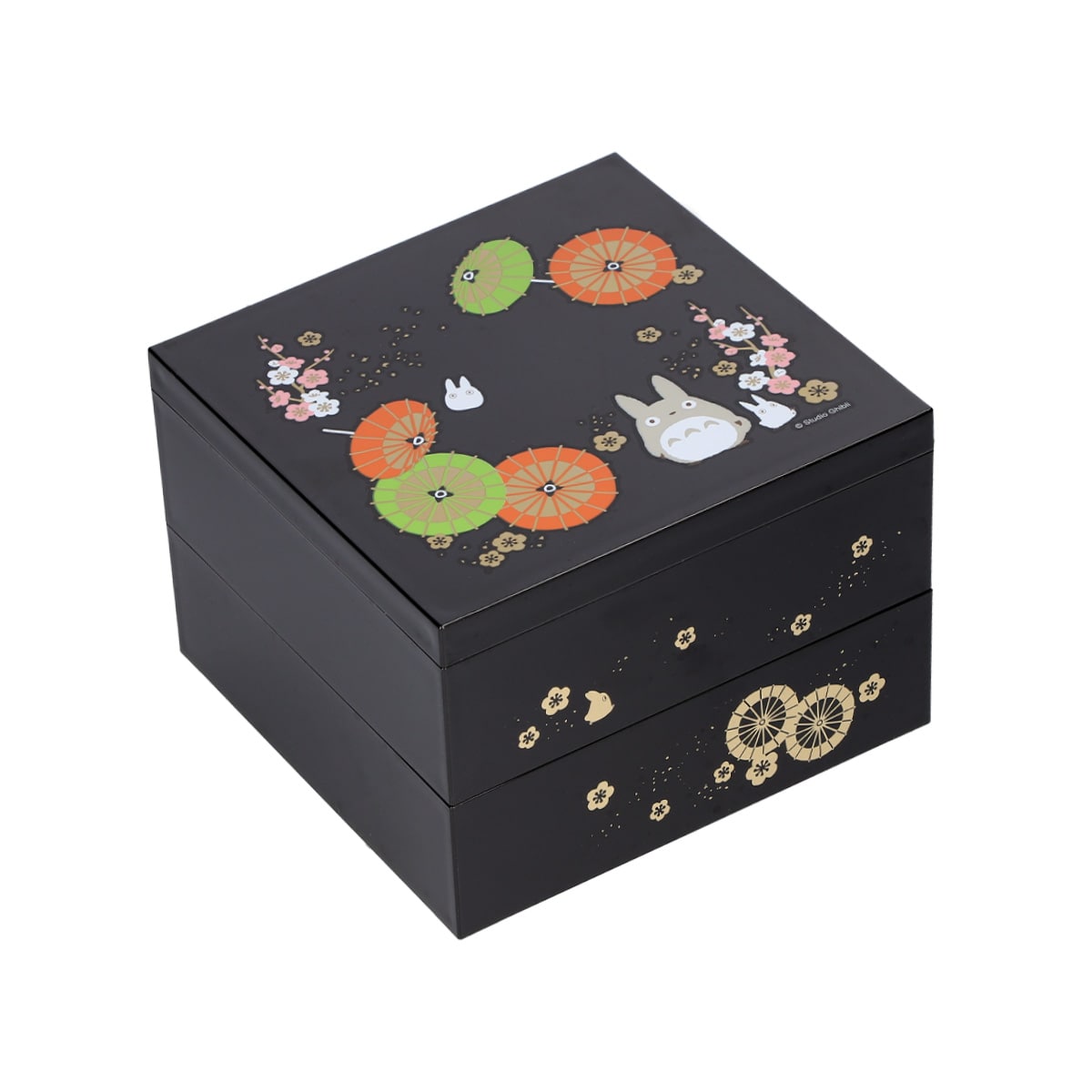 となりのトトロ トトロ和傘 塗2段重箱 NLW15 | どんぐり共和国そらのうえ店