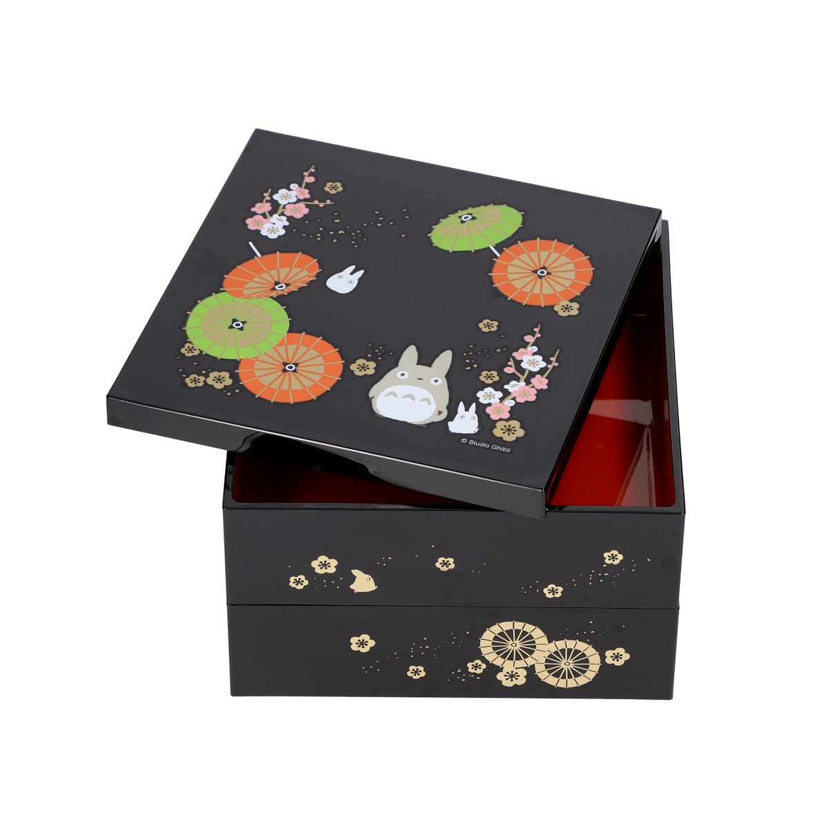 となりのトトロ トトロ和傘 塗2段重箱 NLW15 | どんぐり共和国そらのうえ店