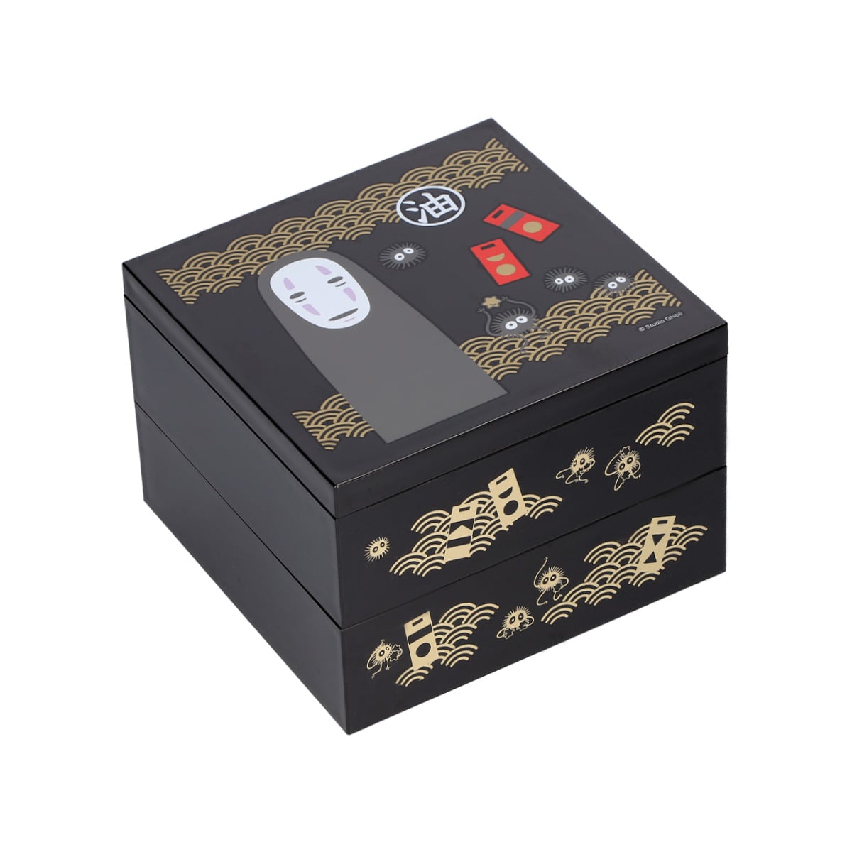 千と千尋の神隠し カオナシ 塗2段重箱 NLW15 | どんぐり共和国そらのうえ店