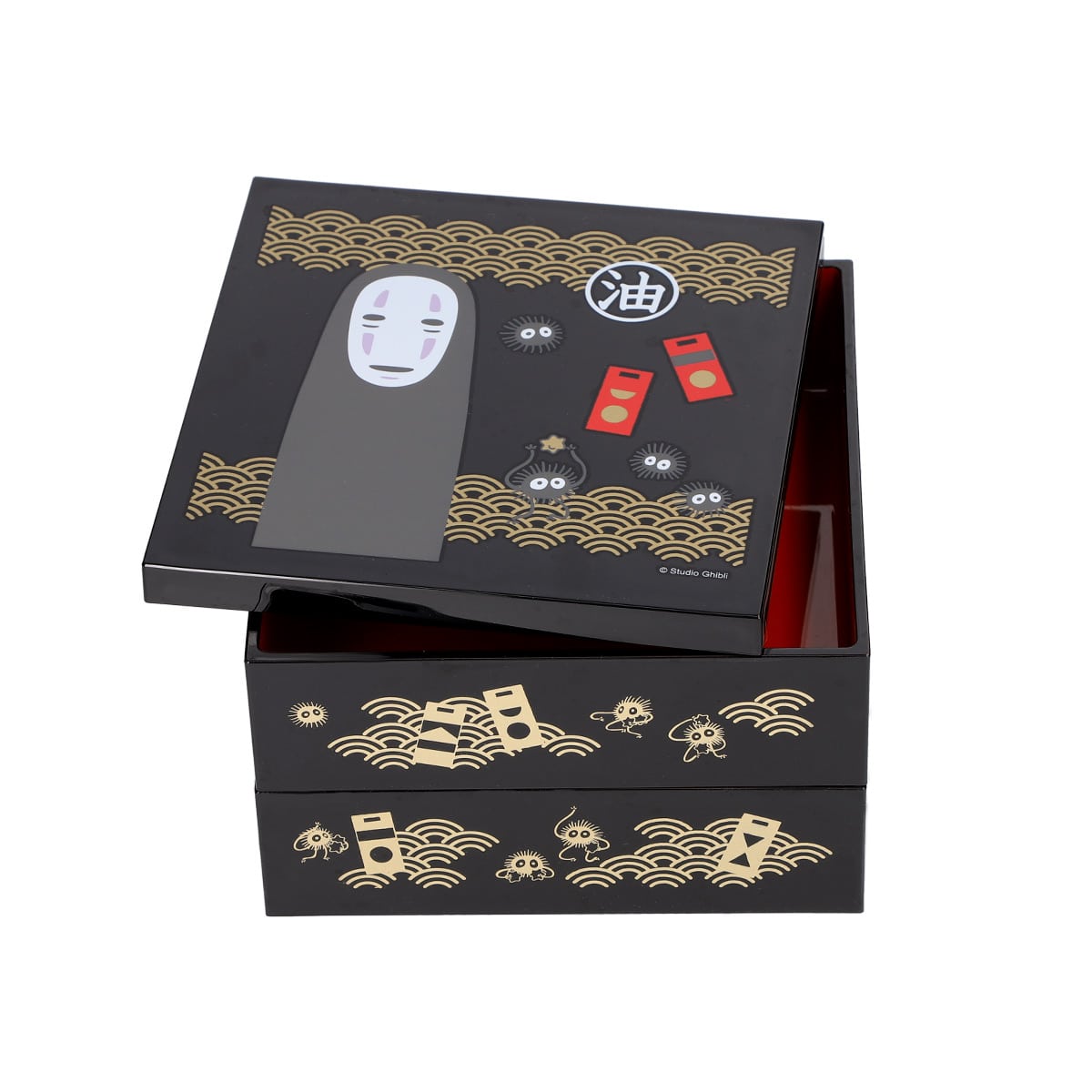 千と千尋の神隠し カオナシ 塗2段重箱 NLW15 | どんぐり共和国そらのうえ店