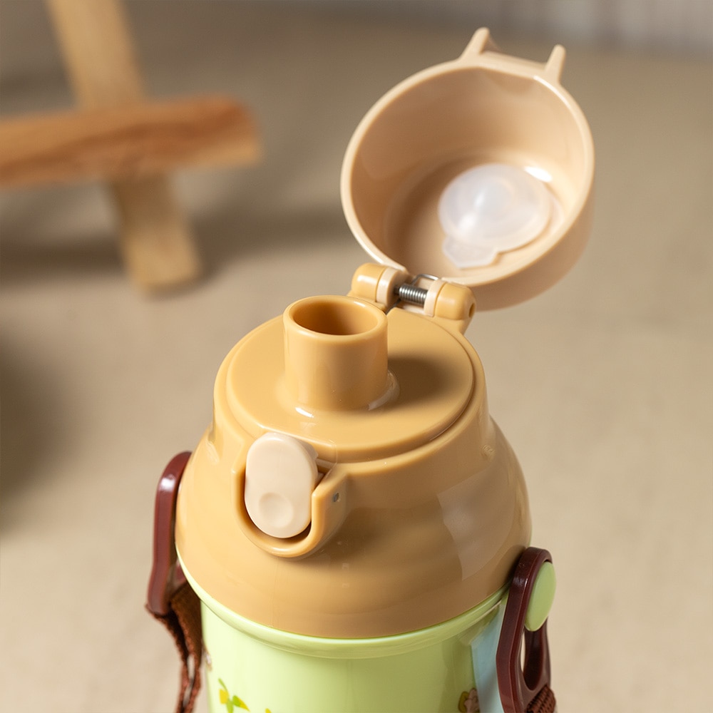 となりのトトロ 抗菌 直飲 プラワンタッチボトル 480ml ネコバス