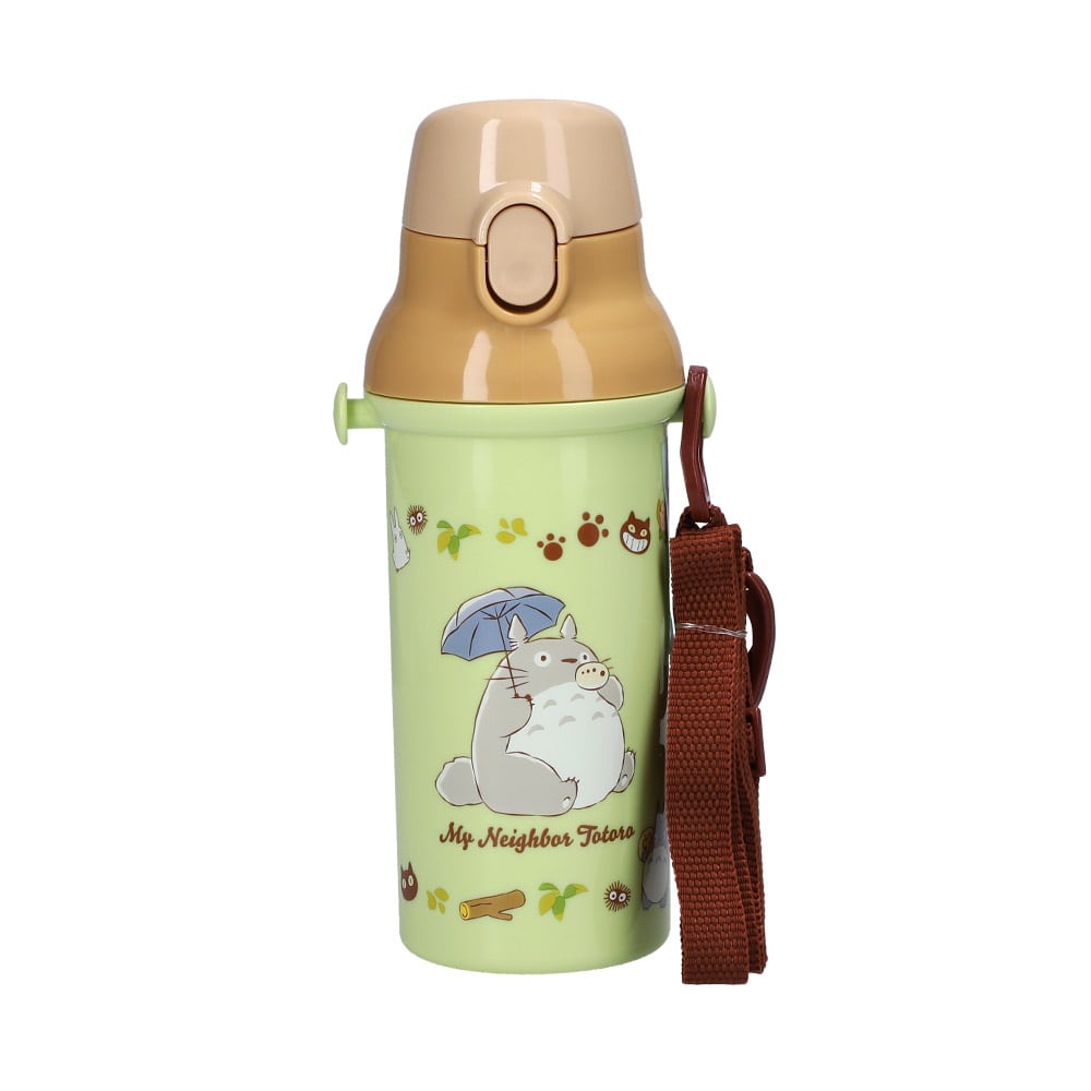 となりのトトロ 抗菌 直飲 プラワンタッチボトル 480ml ネコバス 