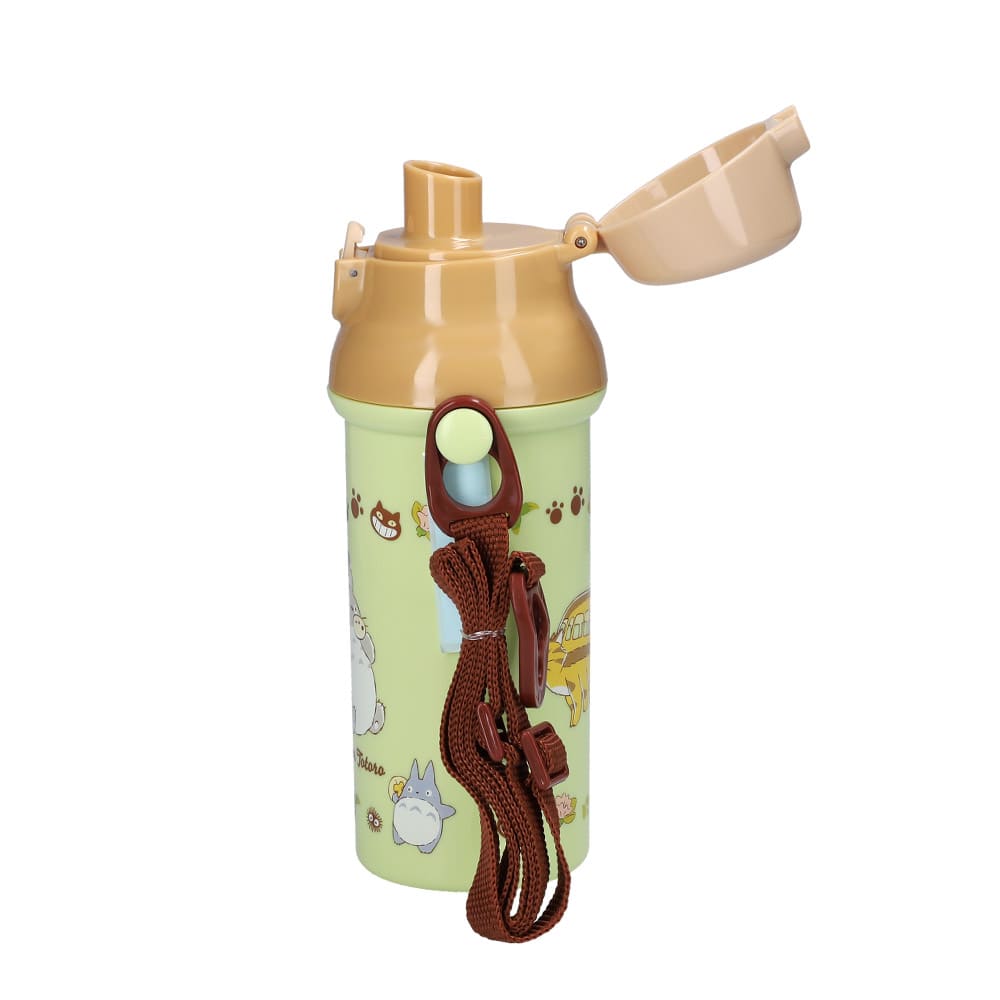 となりのトトロ 抗菌 直飲 プラワンタッチボトル 480ml ネコバス