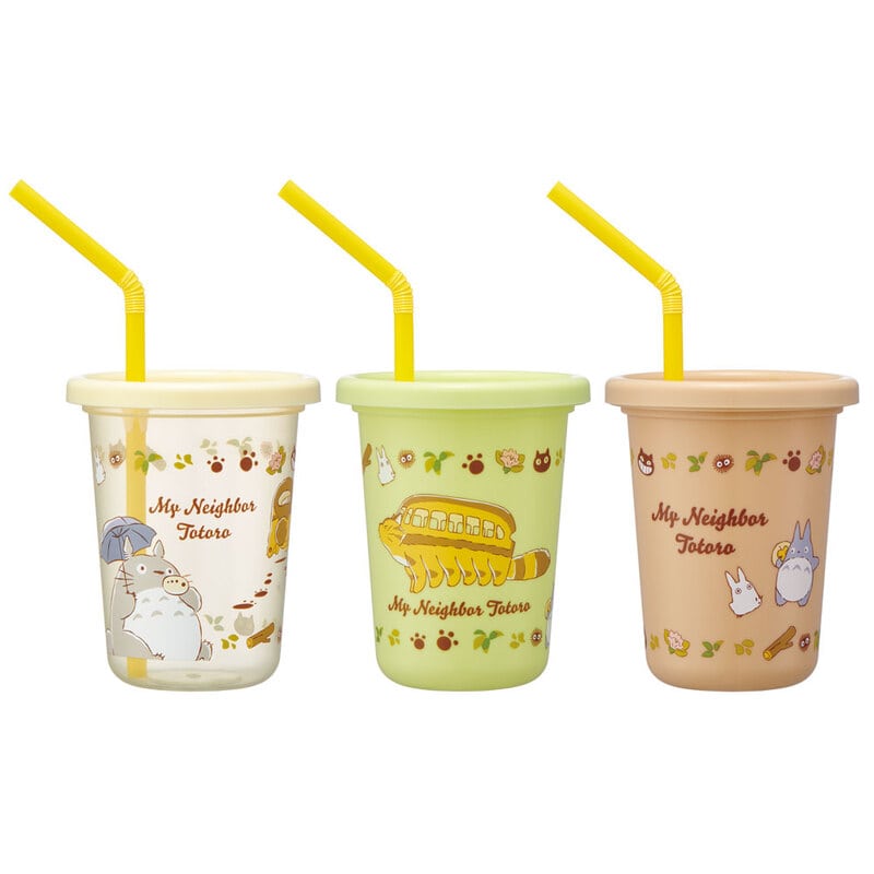 となりのトトロ ストロー付タンブラー 3個セット ネコバス SIH2ST