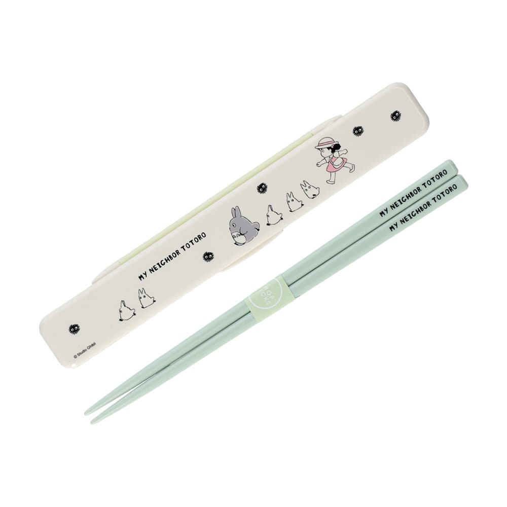 となりのトトロ 抗菌 音の鳴らない箸箱セット 18cm 行進 ABC3AG となりのトトロ 抗菌 音の鳴らない箸箱セット 18cm 行進 ABC3AG