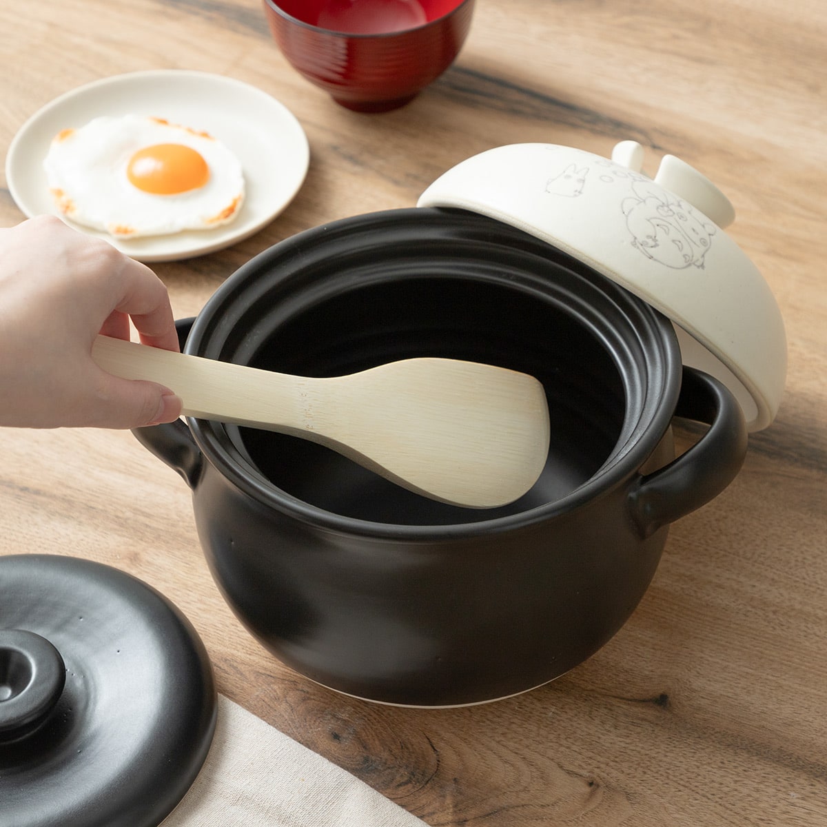 となりのトトロ 萬古焼 ごはん鍋(3合用) CHDN3 | どんぐり共和国