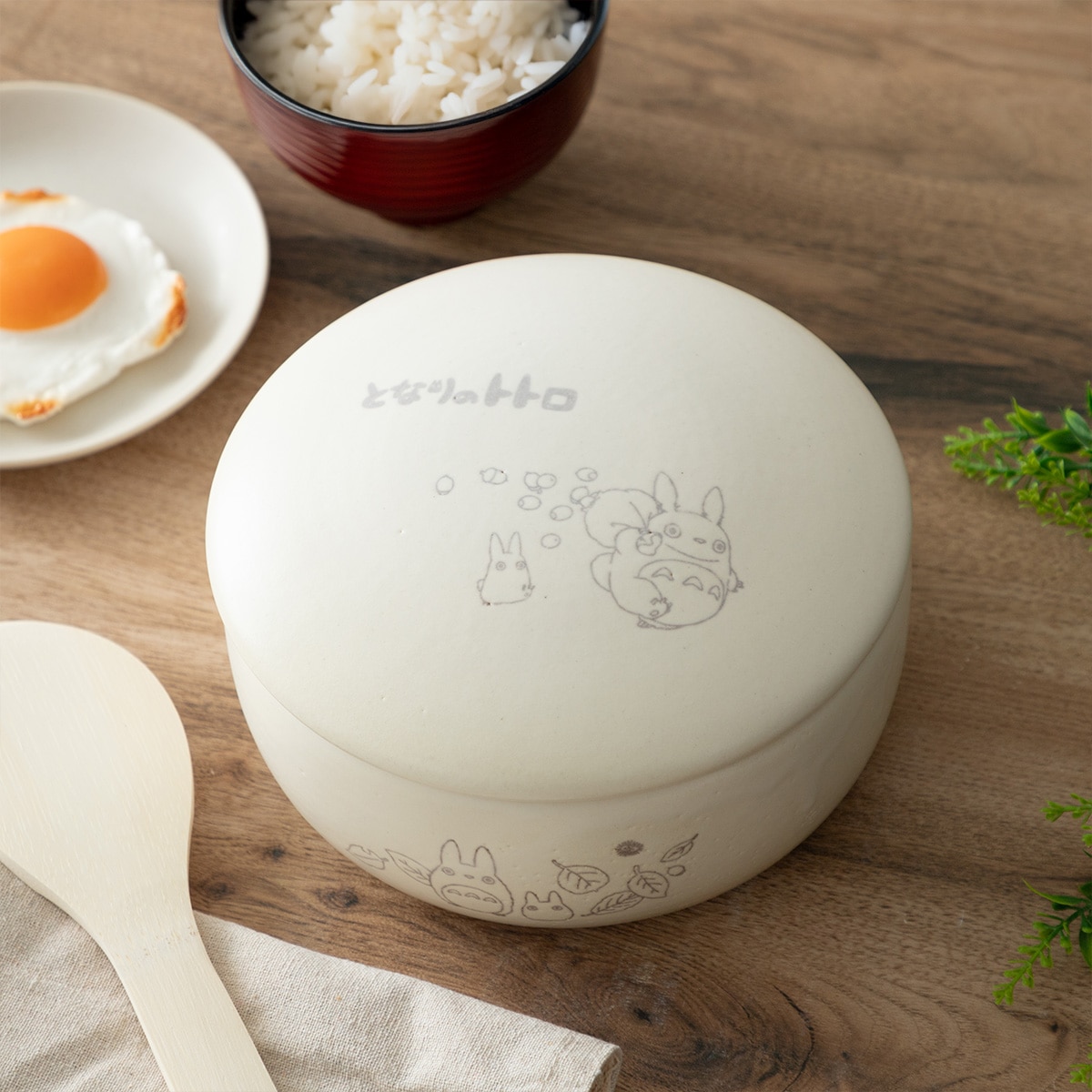 【値下げ・OK】新品　おひつ　となりのトトロ　1合　ギフト　高級　美味しいご飯 スタジオジブリ ジブリ グッズ となりのトトロ 萬古焼 おひつ 1