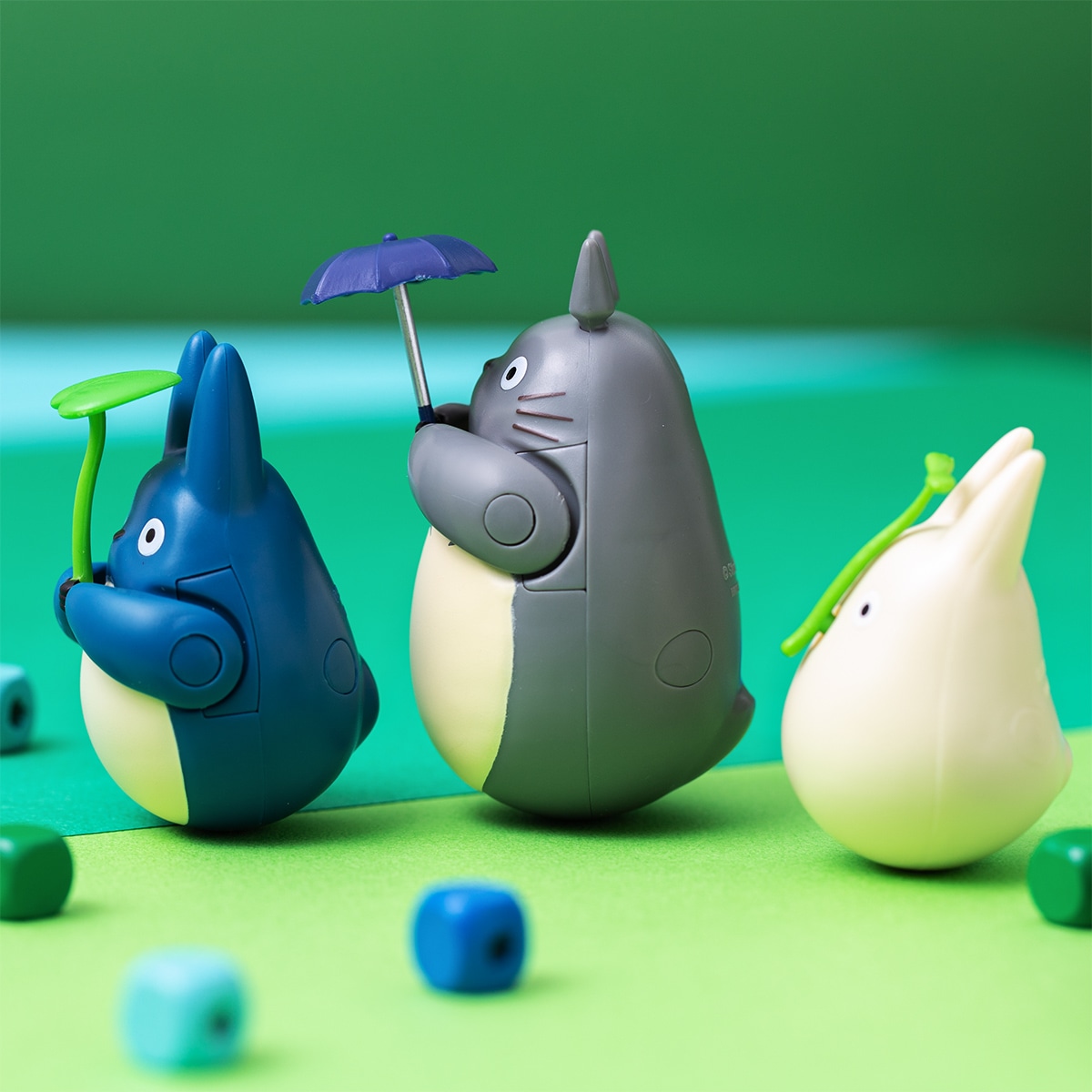 【となりのトトロ】なつかし物語　おきあがりこぼし　中小トトロセット　箱あり　希少 となりのトトロ ぽってりゆらゆらおきあがりこぼし【1BOX 6