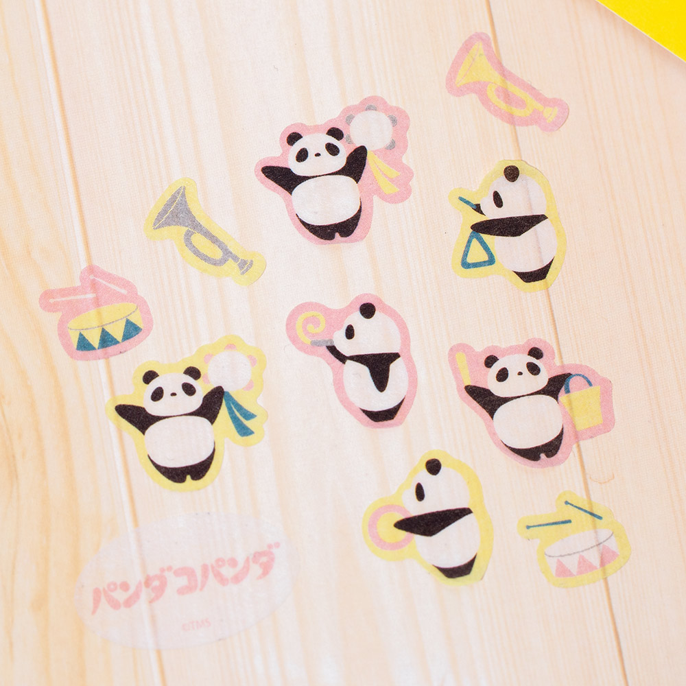 パンダコパンダ マスキングロールステッカー (おんがく) | どんぐり