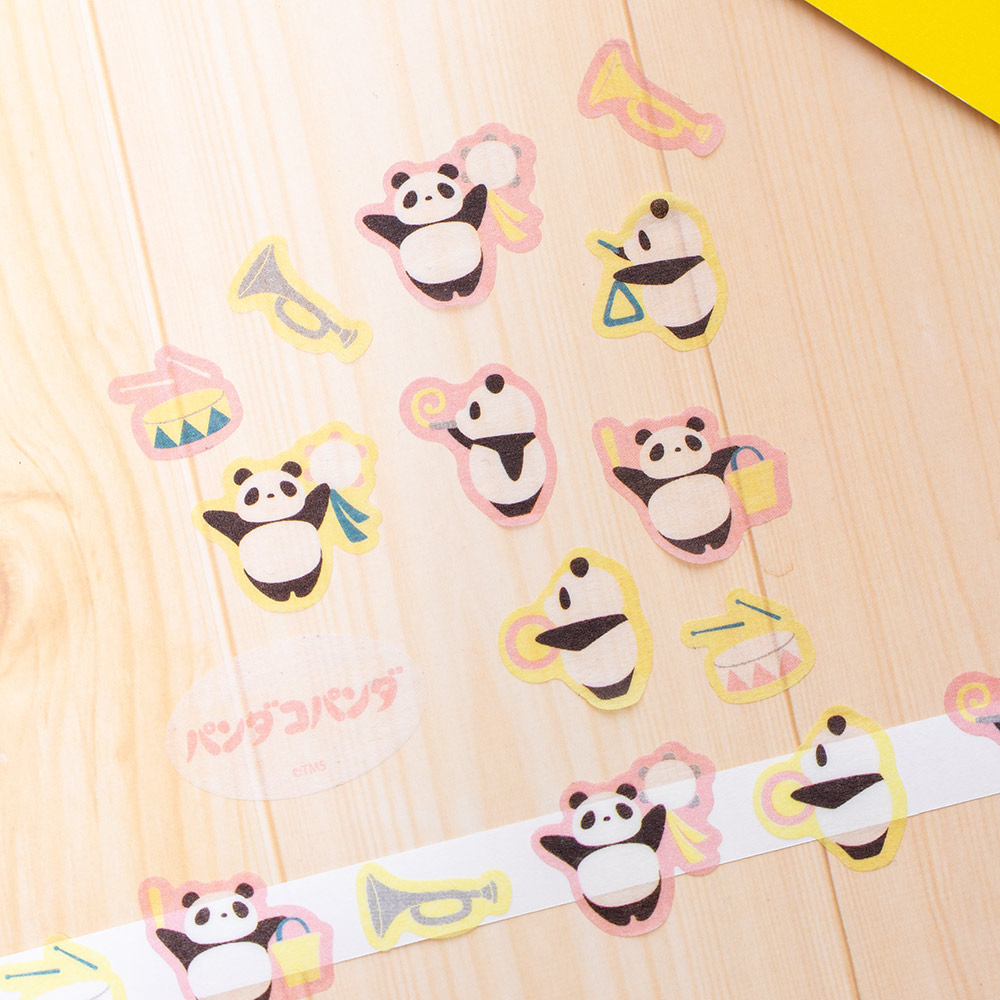 パンダコパンダ マスキングロールステッカー (おんがく) | どんぐり