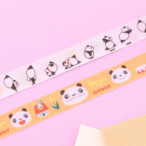 【福袋セール】 パンダコパンダ マスキングテープ 2個セット (おやこ テープ・結束具