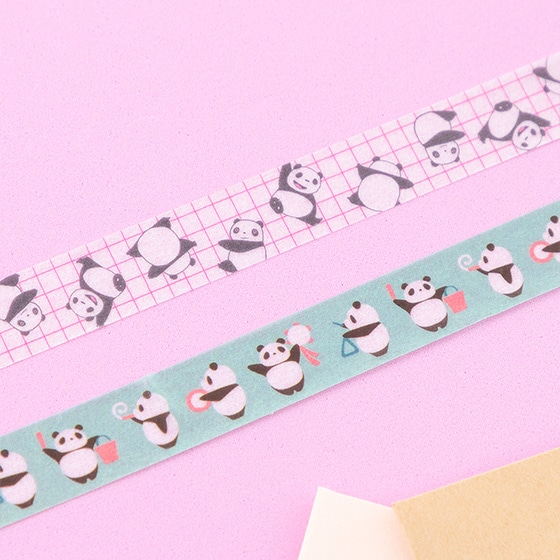 パンダコパンダ マスキングテープ 2個セット (おやこ