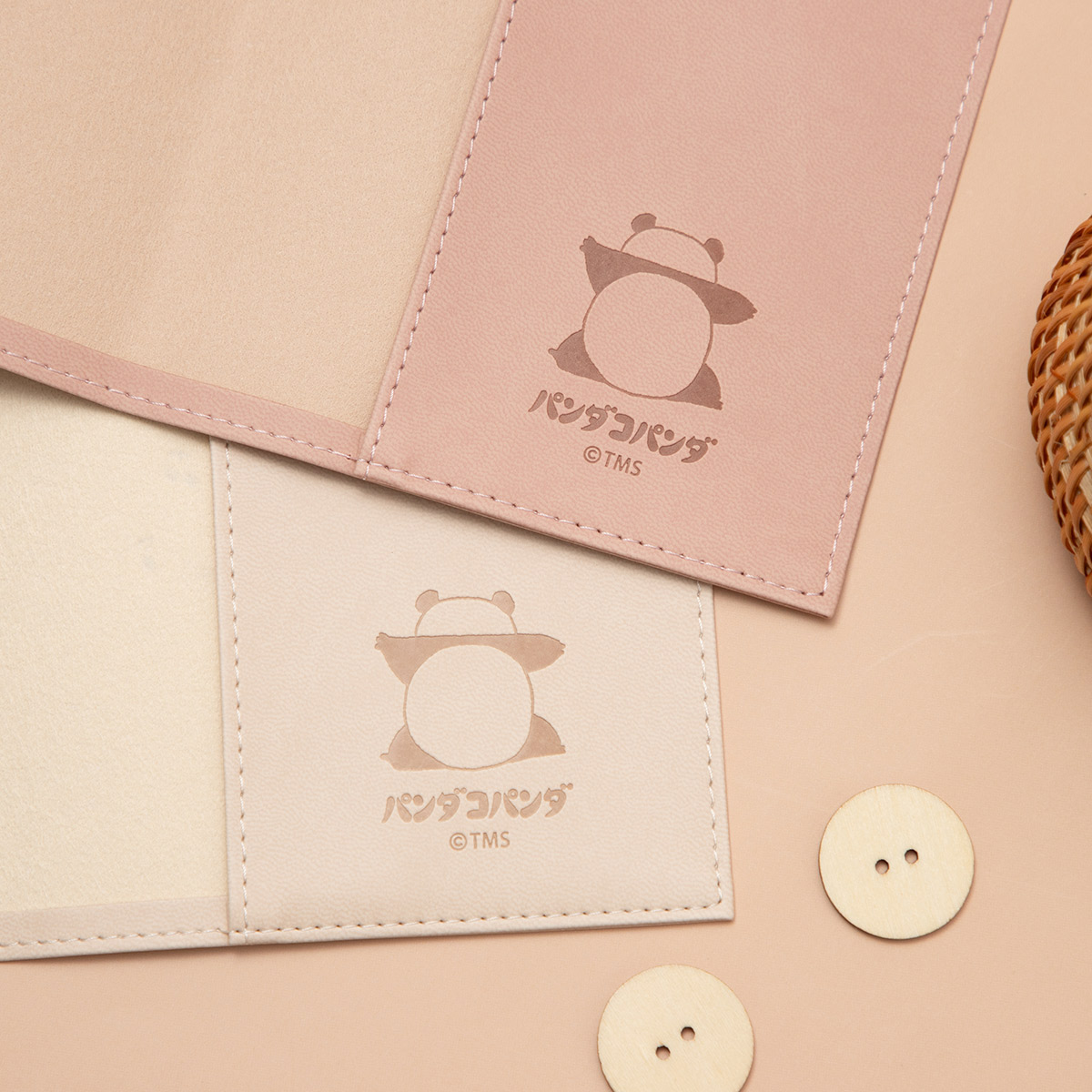 パンダコパンダ 合皮ブックカバー ベージュ | どんぐり共和国そらのうえ店