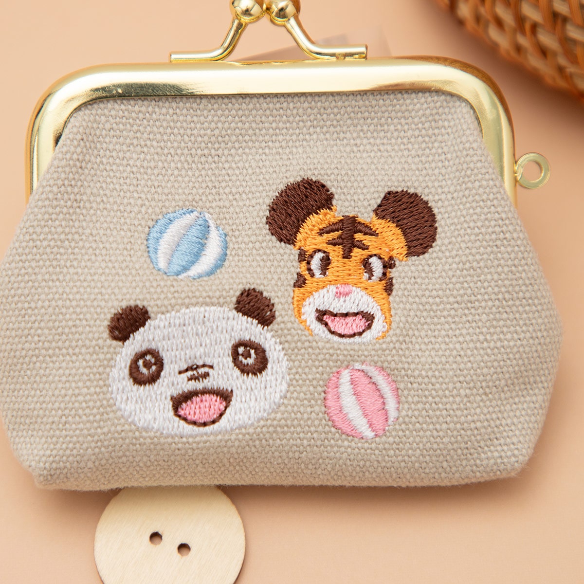 パンダコパンダ 刺繍ミニがま口 サーカス | どんぐり共和国そら