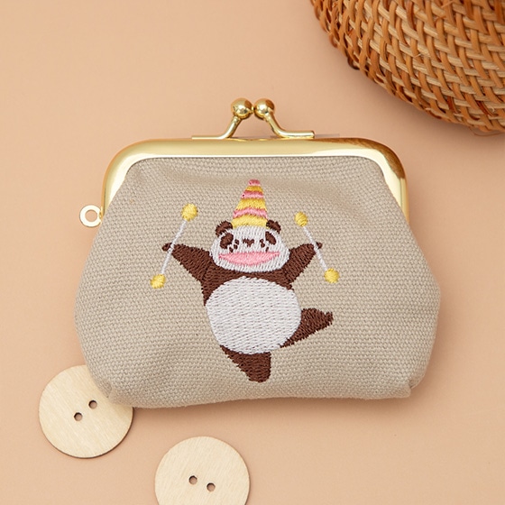 パンダコパンダ 刺繍ミニがま口 サーカス | どんぐり共和国そらのうえ店