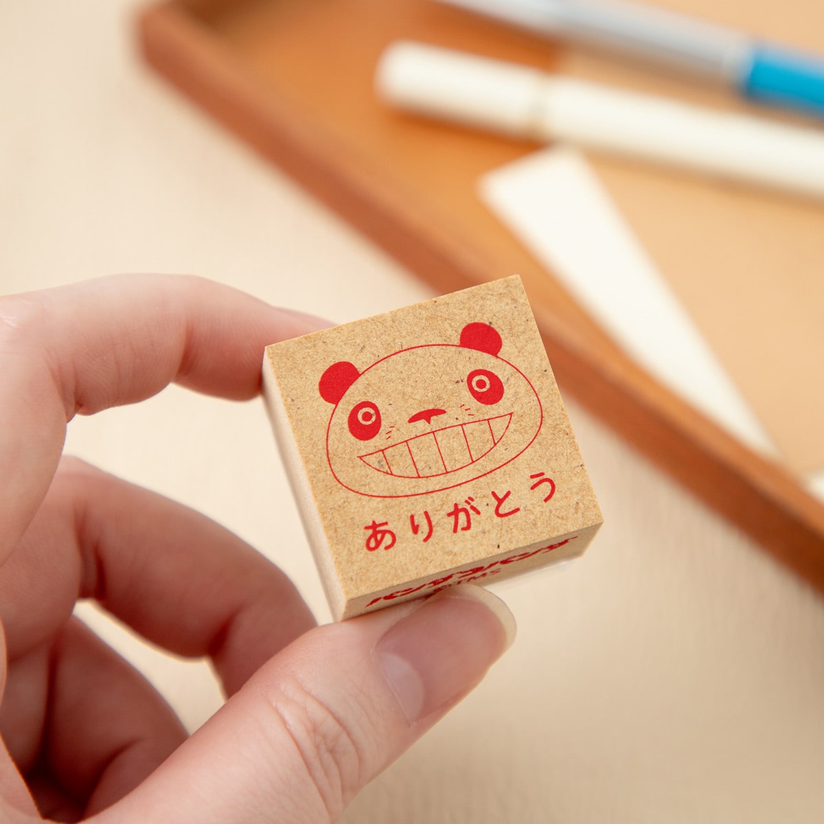 パンダコパンダ スタンプ赤 (ありがとう) | どんぐり共和国そらのうえ店